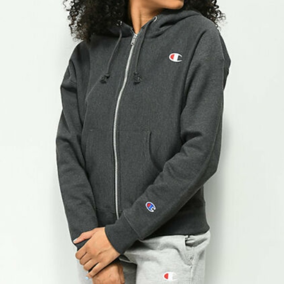 champion reverse weave zip up hoodie